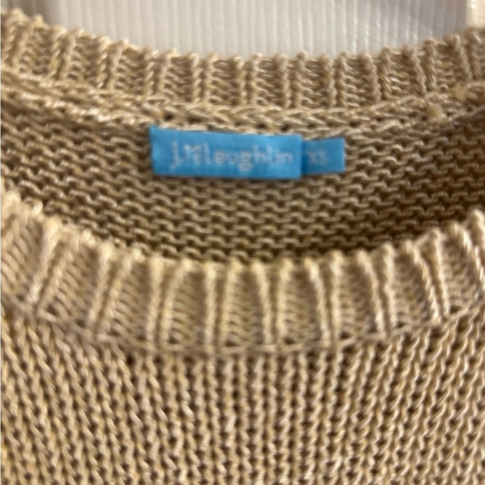 J. McLaughlin Women’s Beige Knit Sweater Vest - Picture 2 of 6